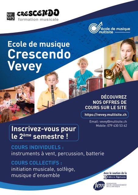 Ecole de musique Crescendo - 2ème semestre