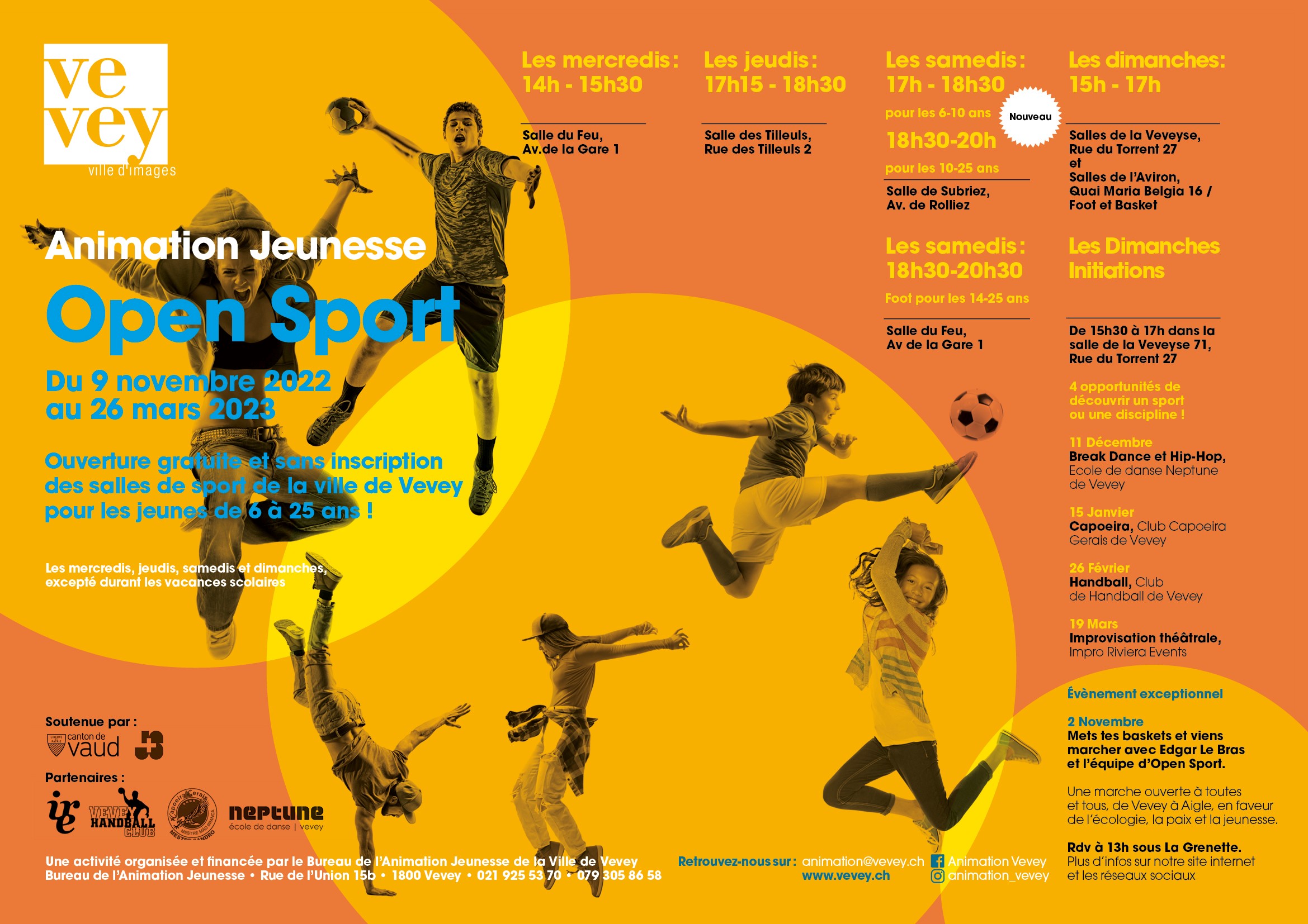 Programme Open Sport Vevey 2022