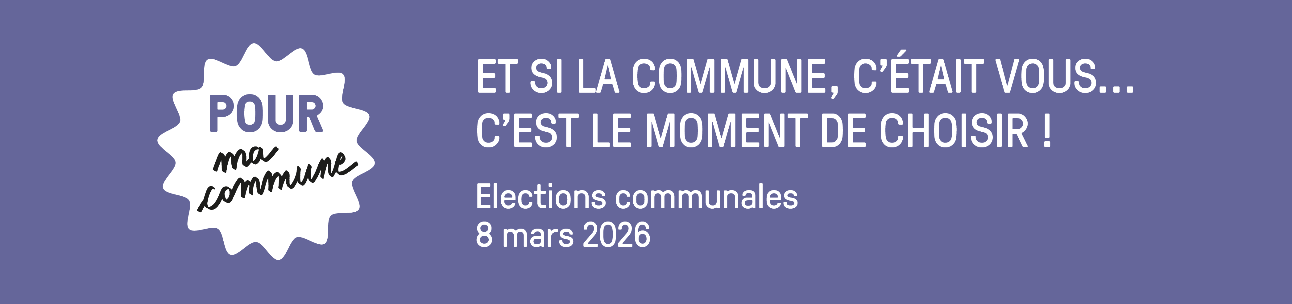 Bannière pour ma commune 2026