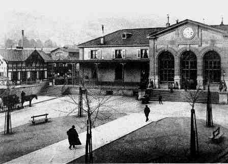 1861, la gare de Vevey