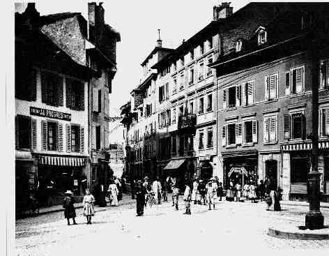 Avant 1905, la rue de Lausanne