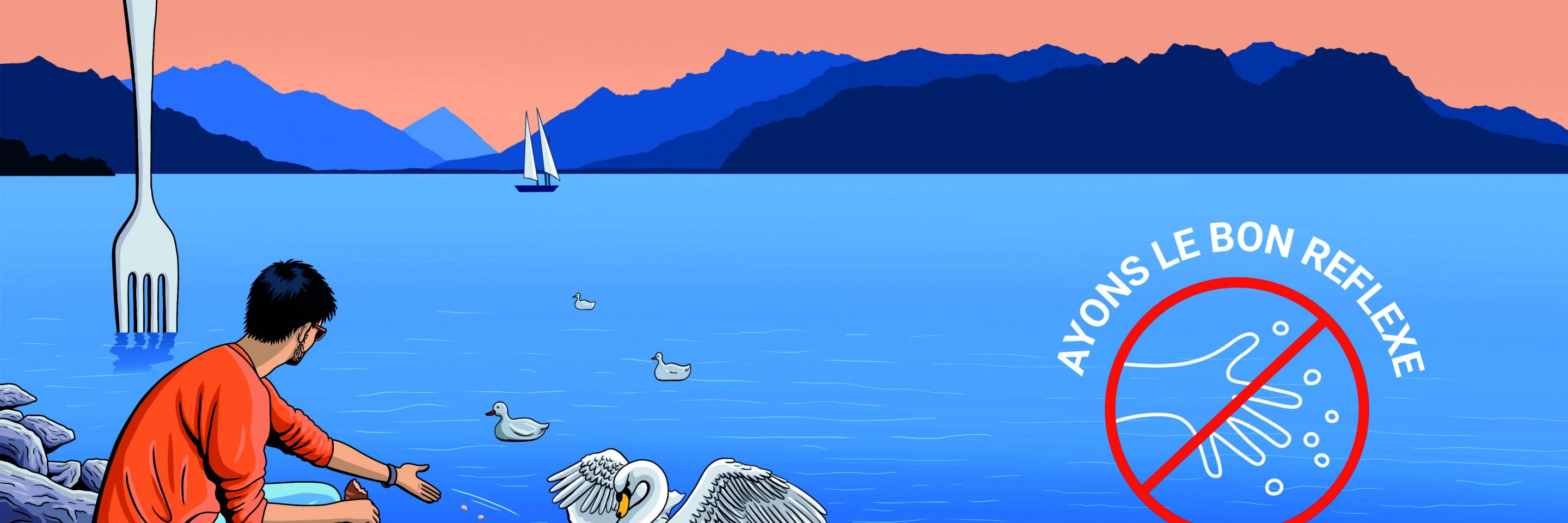 Panneau de sensibilisation canard