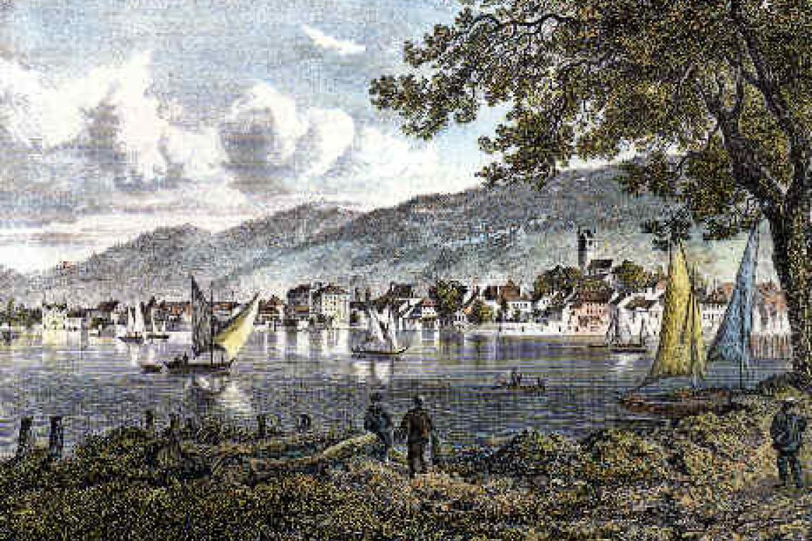 Gravure Vevey 1860