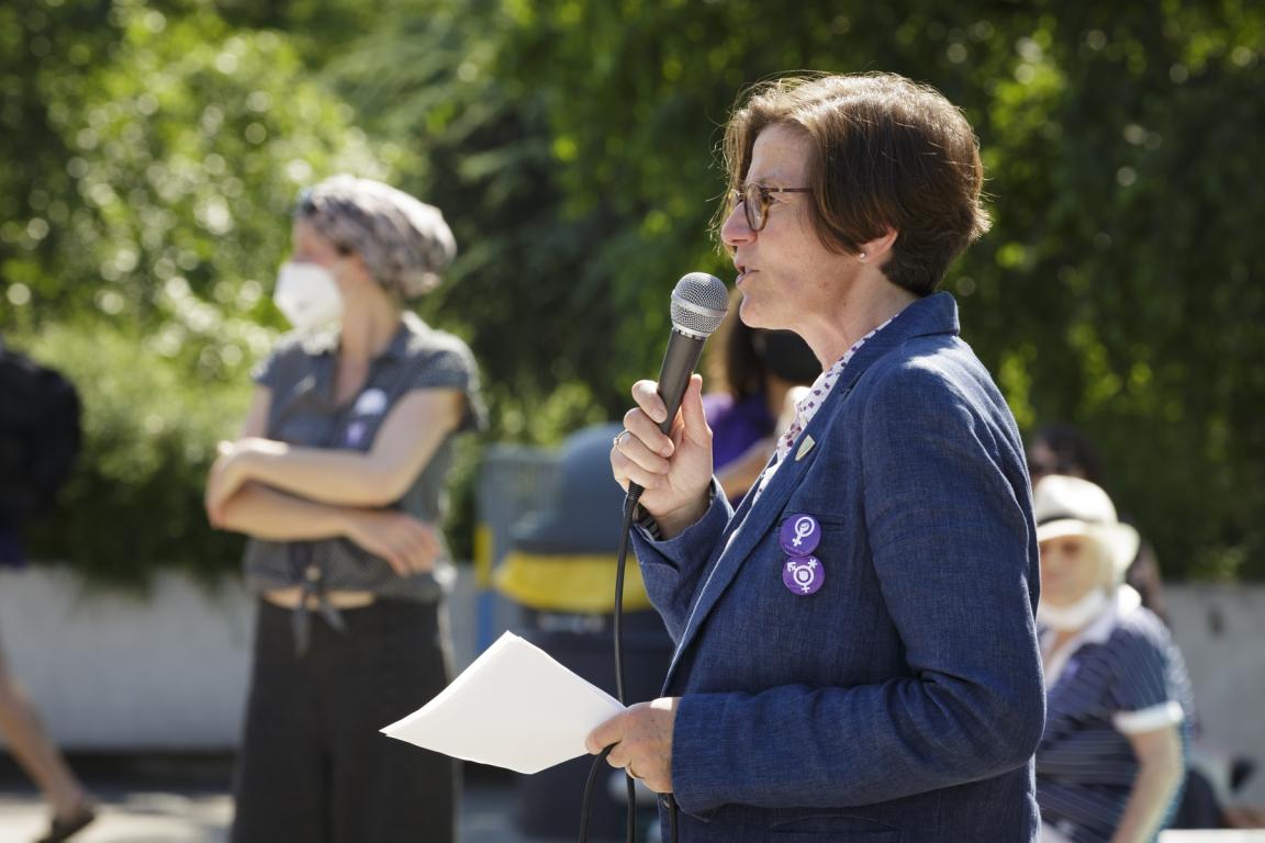 la syndique Elina Leimgruber lors de son allocution officielle