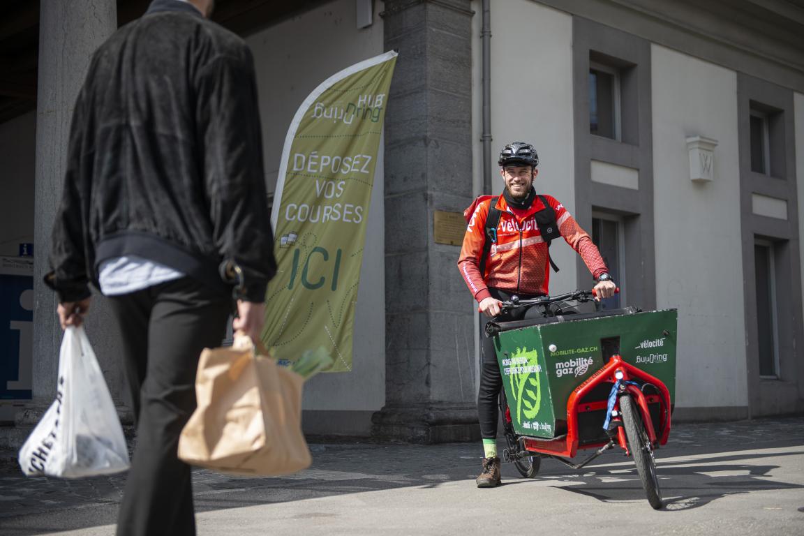 Service de livraison d'achats à vélo "Dring Dring"