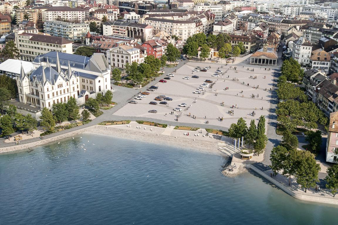 Image de synthèse place du Marché