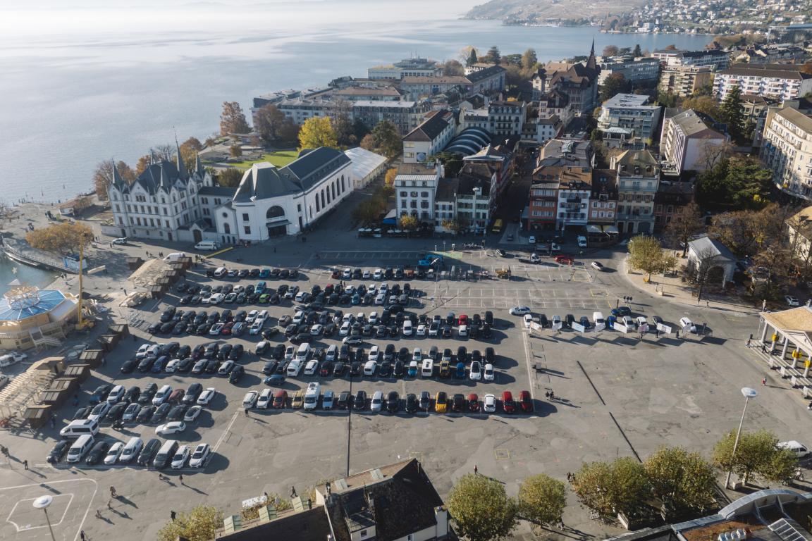La place du Marché vue du ciel