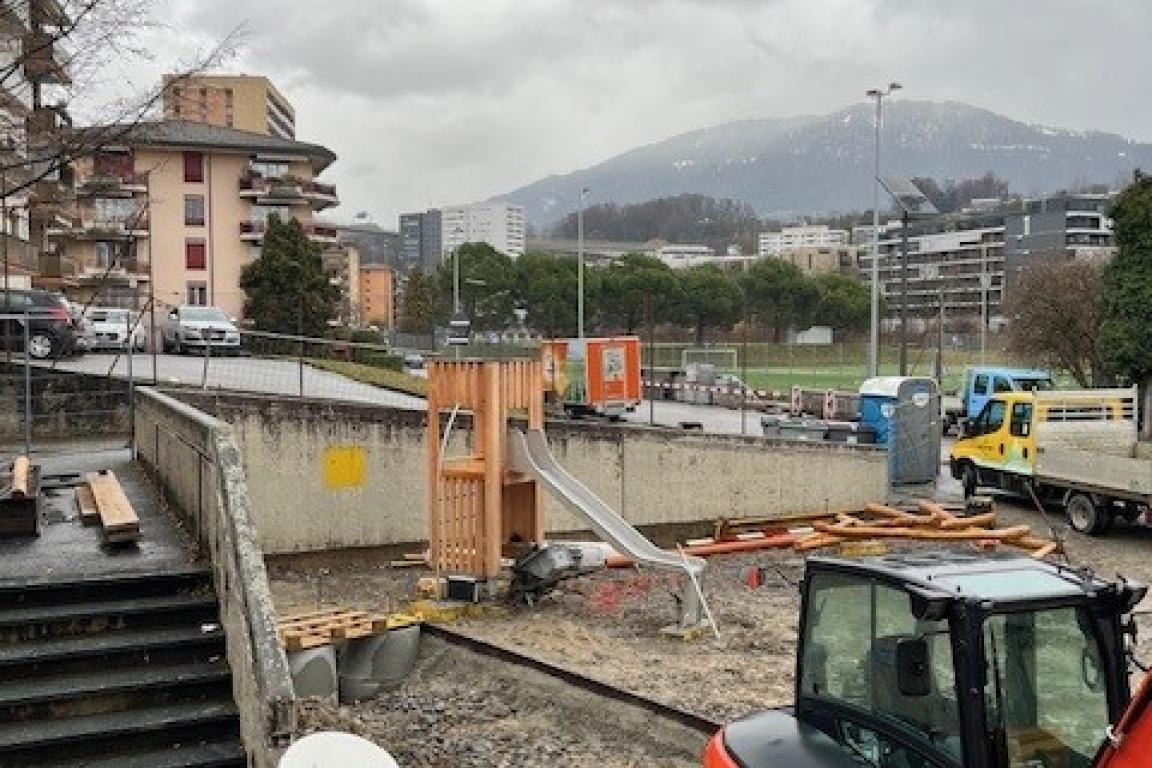 Pose des jeux Crosets 