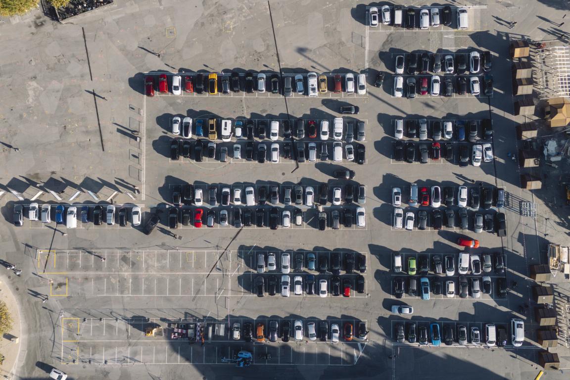 La place du Marché vue du ciel (novembre 2025)