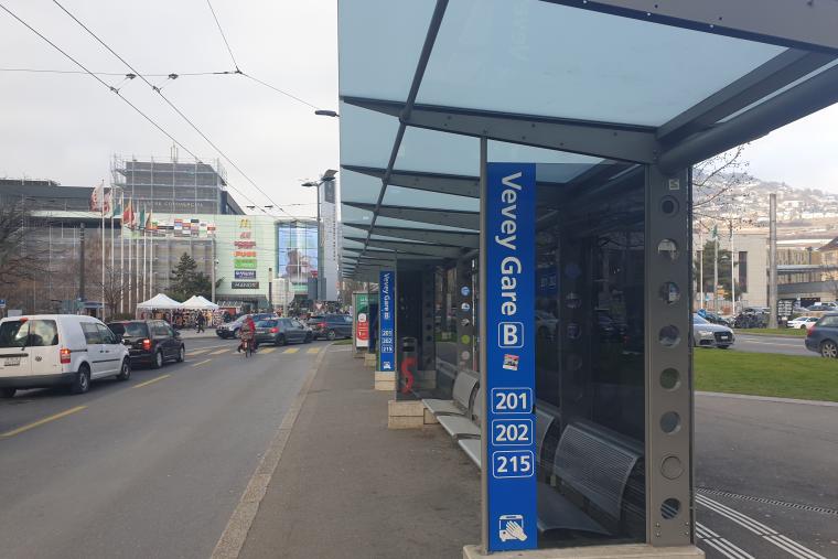 Arrêt de bus Vevey Gare B