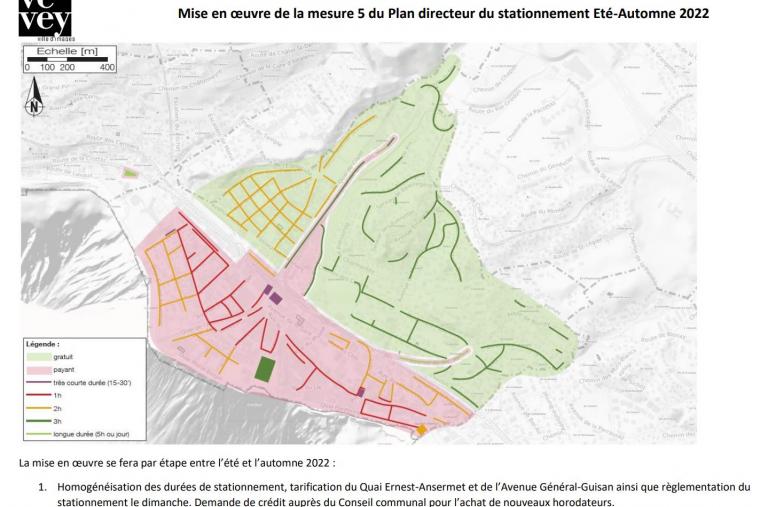 mesures stationnement Vevey 2022