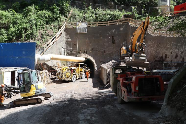 Chantier turbinage Veveyse 