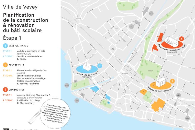 Vevey rénovation bâti scolaire