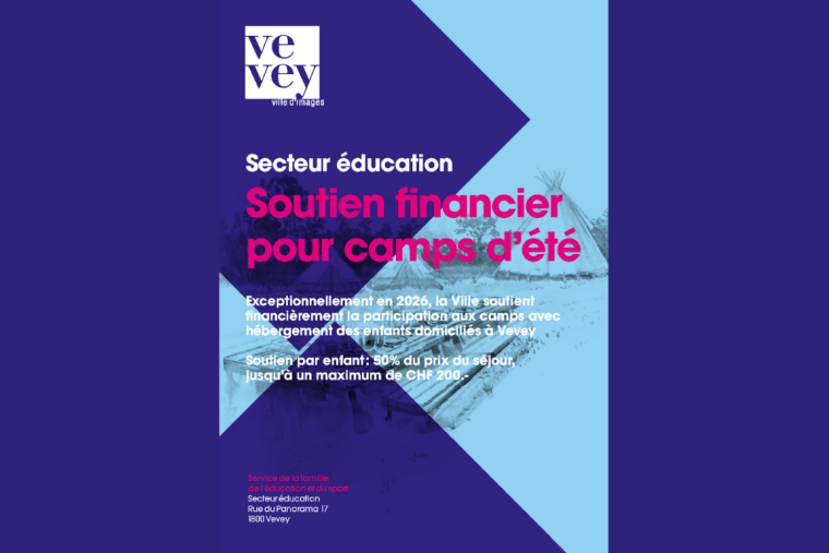 Soutien financier de la Ville aux frais des camps d’été 