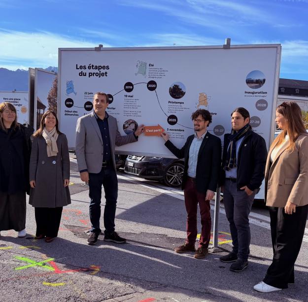 Début travaux place du Marché